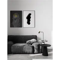 Veioza PONGO Nisipiu Negru & Auriu Aluminiu LED GU10 1x10W 220-240V IP20 Fara bec Lungime cablu: 165 cm
