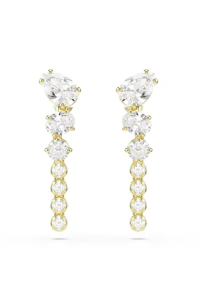 Swarovski cercei pentru femei placat cu aur zirconiu cubic MESMERA