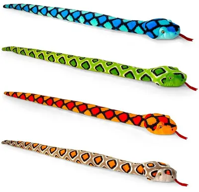 Jucărie de pluș ecologică Keel Toys Keeleco - Șarpe, 100 cm, asortiment