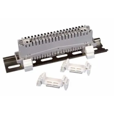 Clips montaj pe sina omega cu adaptor tip bara rotunda