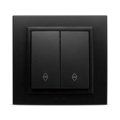 Comutator cap scara ST, negru mat ST, Zena EL-BI