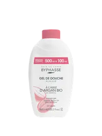 Gel de dus cu ulei de argan organic Plaisir, 600ml, Byphasse