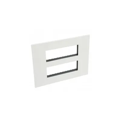 Plate British standard Arteor - patrat - 2 x 6 module - alb