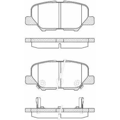 Set placute frana, frana disc REMSA 1536.02