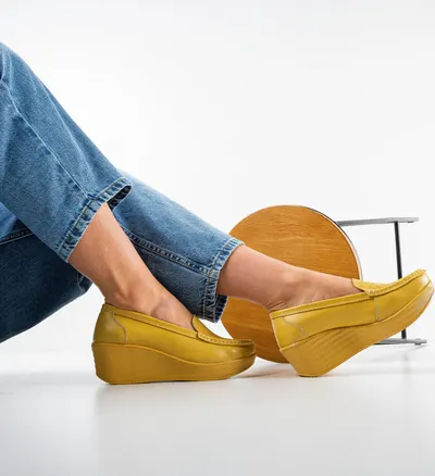 Pantofi Casual Ely Galbeni