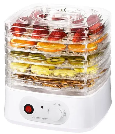 Uscător de fructe Esperanza - EKD004, 250W, 5 zone, alb