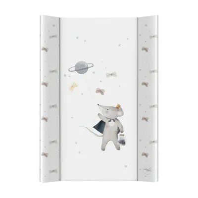 Saltea de infasat, Ceba Baby, Ultra Light, Cu Intaritura, 70x50 cm, Suprafata impermeabila, Pentru comode de infasat sau patuturi, Fara ftalati, 0 luni+, Cosmic Mouse