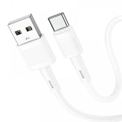 Cablu Date si Incarcare USB-A - USB-C HOCO X83 Victory, 20W, 1m, Alb