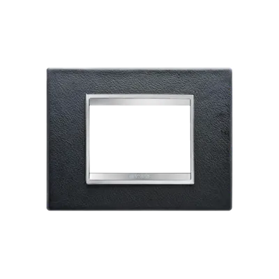 Placa ornament Chorus LUX - LEATHER - 3 module- BLACK - CHORUS