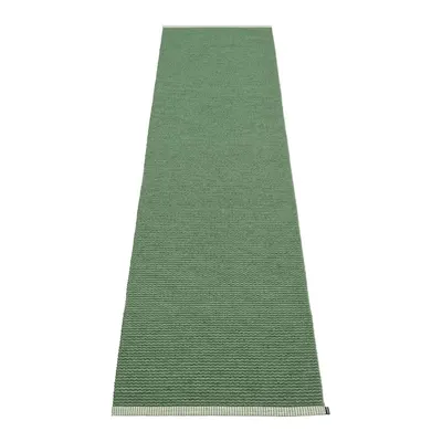Covor tip traversă pentru interior și exterior verde 60x250 cm Mono Leaf Oregano – Pappelina