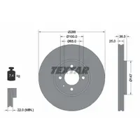 Disc frana TEXTAR 92302303