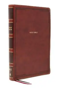 Nkjv, Thinline Bible, Giant Print, Leathersoft, Brown, Red Letter Edition, Comfort Print: Holy Bible, New King James Version