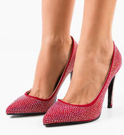 Pantofi dama Pukan Rosii