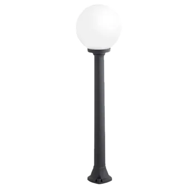 Giaffa 250 Led Garden Fixture 8.5w Cct Ip55 Black/opal