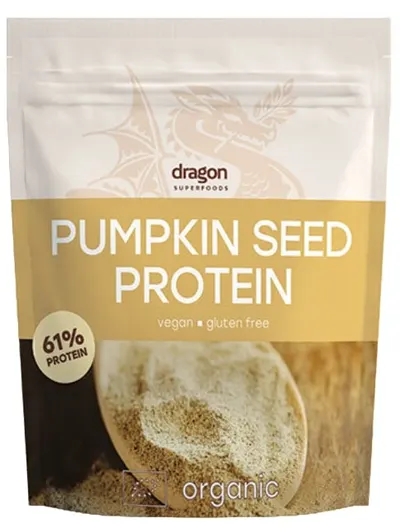 Proteină din semințe de dovleac, 61%, 1.5 kg, Dragon Superfoods