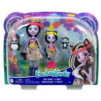 Set de păpuși Enchantimals - Sage & Sabella Skunk, 4 piese