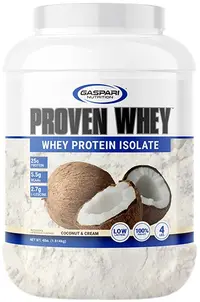Proven Whey, Whey Protein Isolate, coconut & cream, 1814 g, Gaspari Nutrition