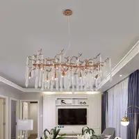 Karol Candelabru 12xg9 Aurie/cristale