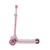 Trotineta pentru copii Lorelli Jetster Pink, roti din silicon cu Led, ghidon reglabil, greutate admisa 20 kg