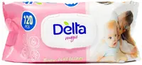 Șervețele umede pentru bebeluși Delta Magic - 120 buc, roz