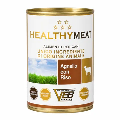 Conserva pentru caini Healty Meat Monoproteic cu miel 400 gr