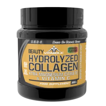 Collagen Hidrolizat cu extra citrat de magneziu si vitamina C pepene verde, 300g, Vitabolic