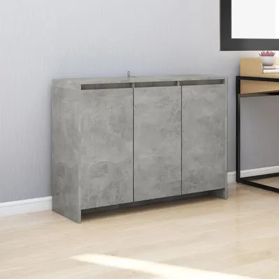 vidaXL Servantă, gri beton, 102x33x75 cm, lemn prelucrat