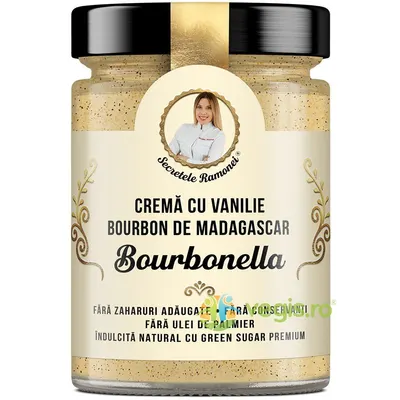 Bourbonella Crema cu Vanilie Bourbon de Madagascar Secretele Ramonei 350g