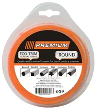 Fir pentru trimmer electric Premium - Rotund, 1.2 mm x 15 m