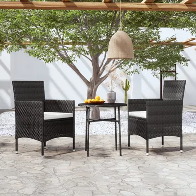 Gossi set mobilier de gradina, 3 piese, poliratan