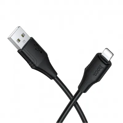 Cablu Date si Incarcare USB-A - Lightning HOCO X124, 18W, 1m, Negru