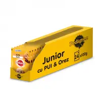Set 24 buc x 100 gr Hrana umeda pentru caini Pedigree Junior cu pui