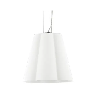 Lustra Sesto D45, 1 bec, dulie E27, D:450mm, H:600/1300mm, Alb