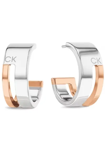 Cercei rotunzi 35000678 - Argintiu - Rose gold