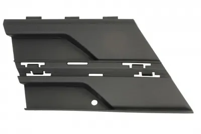 Capac carlig remorcare fata (cu orificii pentru sipci, plastic, negru, CARAVELLE) potrivit VW TRANSPORTER T6 03.19