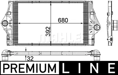 Intercooler potrivit RENAULT ESPACE IV, LAGUNA II, VEL SATIS 2.0 2.2D 10.01