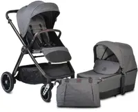 Carucior combinat Cangaroo - Macan 2 in 1, gri