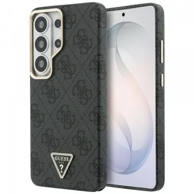 Husa MagSafe pentru Samsung Galaxy S26 Ultra S948, Guess, 4G Triangle Logo, Neagra