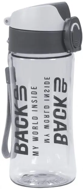 Sticlă de apă BackUp - gri, 400 ml
