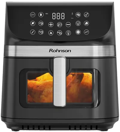 Friteuză cu aer cald Rohnson - R-2866, 1800W, 9 l, negru