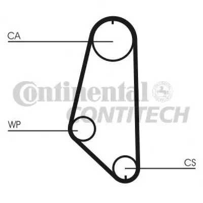 Set pompa apa+curea dintata CONTITECH CT720WP1