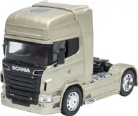 Jucărie din metal Welly - Camion Scania V8 R730, 1:32, argintiu