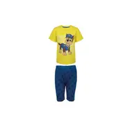 Pijama copii cu maneca scurta, albastru galben, bumbac, YAY, Paw Patrol Engros