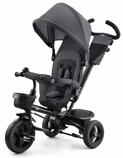 Tricicleta KinderKraft - Aveo, gri închis