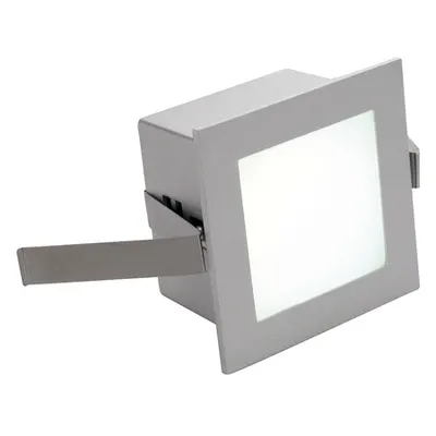 Spot incastrat, FRAME BASIC Wall lights, grey recessed fitting, LED, 4000K, square, silver-grey, incl. leaf springs,