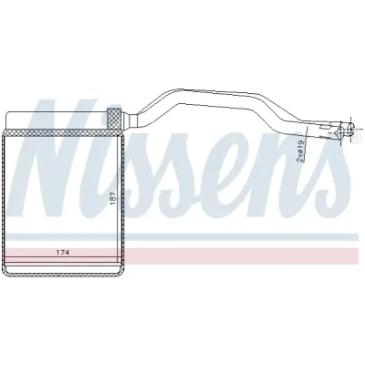 Schimbator caldura, incalzire habitaclu NISSENS 71777