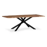 Masă de dining din lemn de acacia 100x220 cm Anuri – MOME