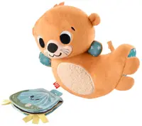 Jucărie senzorială 2 în 1 Fisher Price - Vidra Rockin' Tummy Time