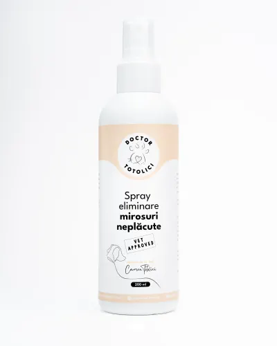 Spray eliminare mirosuri neplacute cu miros de vanilie Doctor Totolici, 200 ml