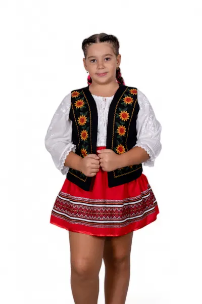 Vesta traditionala fetite Floarea Soarelui 2